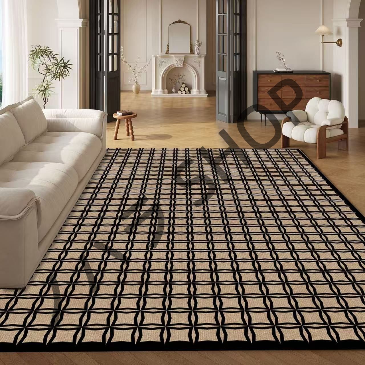 200*300cm/カーペット 滑り止め付き ラグマット ベッドルーム リビングルーム 寝室の部屋 /多機能使用 マット カーペット #A134