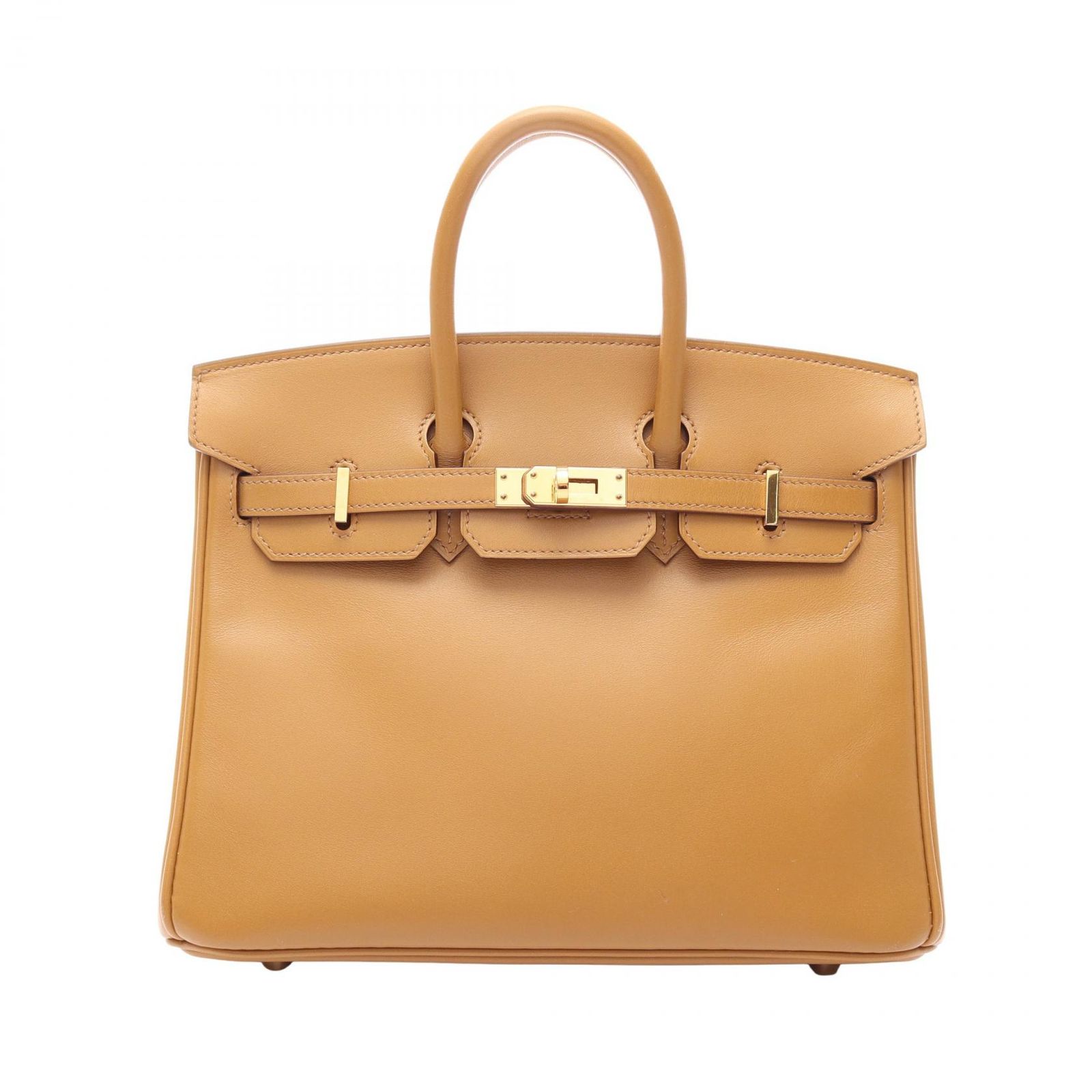 エルメス HERMES ハンドバッグ バーキン25 ビスキュイ/プシエール レザー バーキン25 ヴェルソ ビスキュイ/プシエール レディース Used A