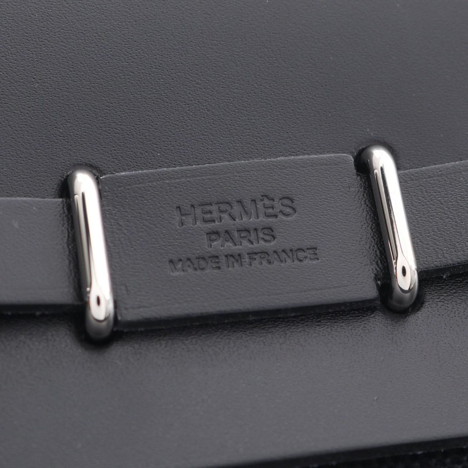 エルメス HERMES ショルダーバッグ エールバッグジップ ミニ ブラック 