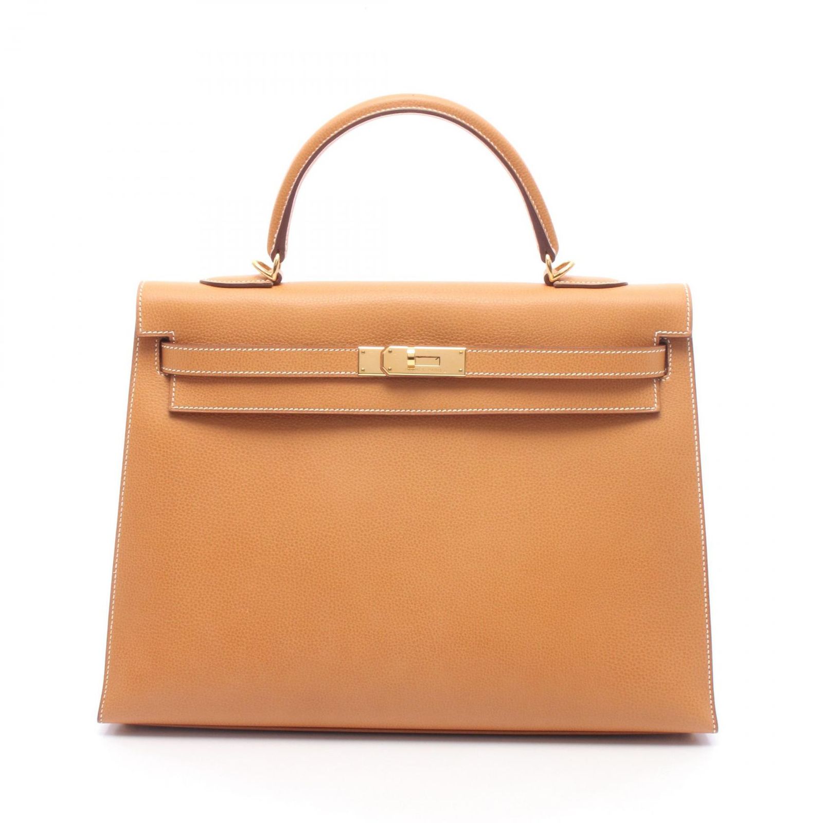 エルメス HERMES ハンドバッグ ケリー35 外縫い 2WAY ナチュラル レザー ケリー35 ナチュラル レディース Used A