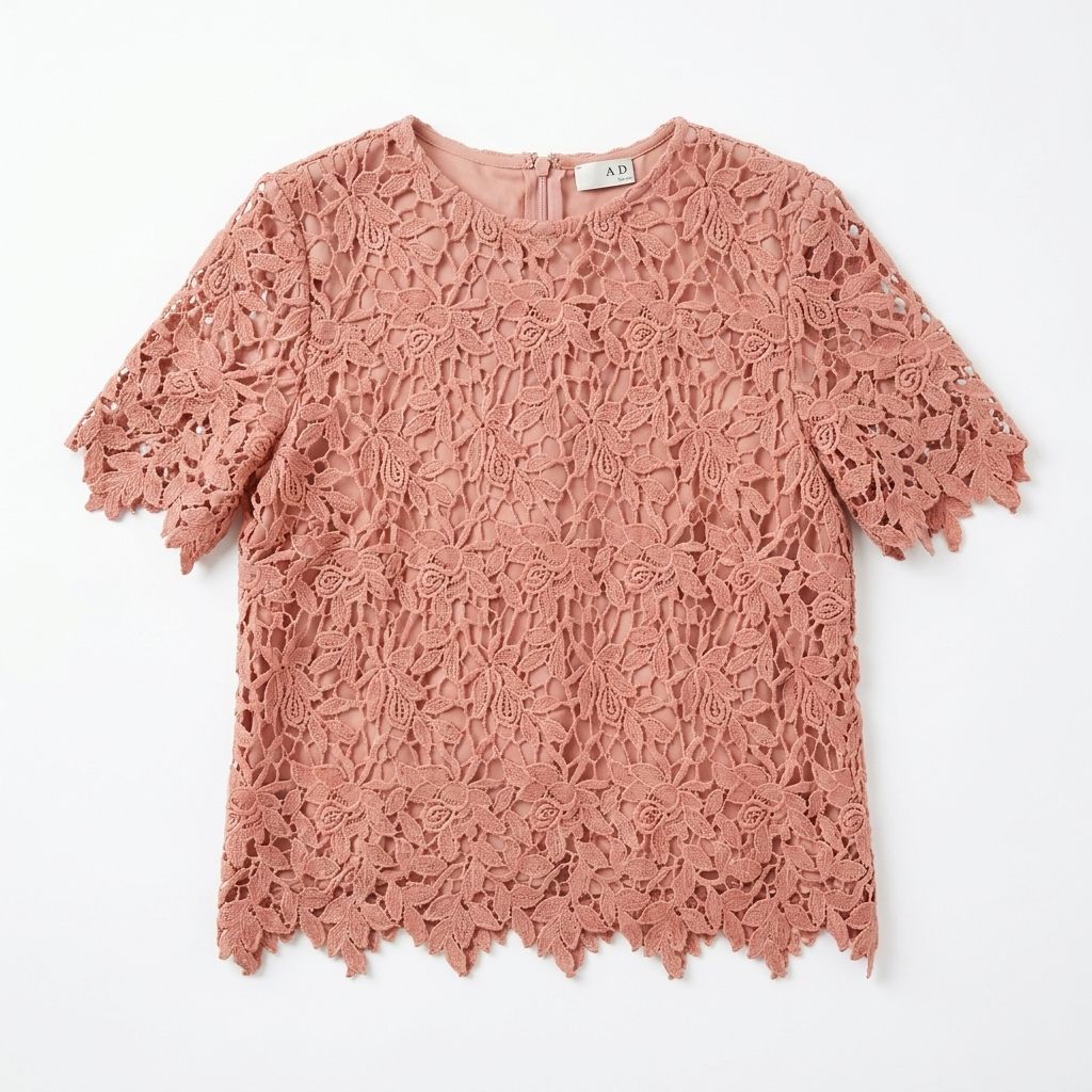 ADORE アドーア 総レース トップス オレンジ 38サイズ