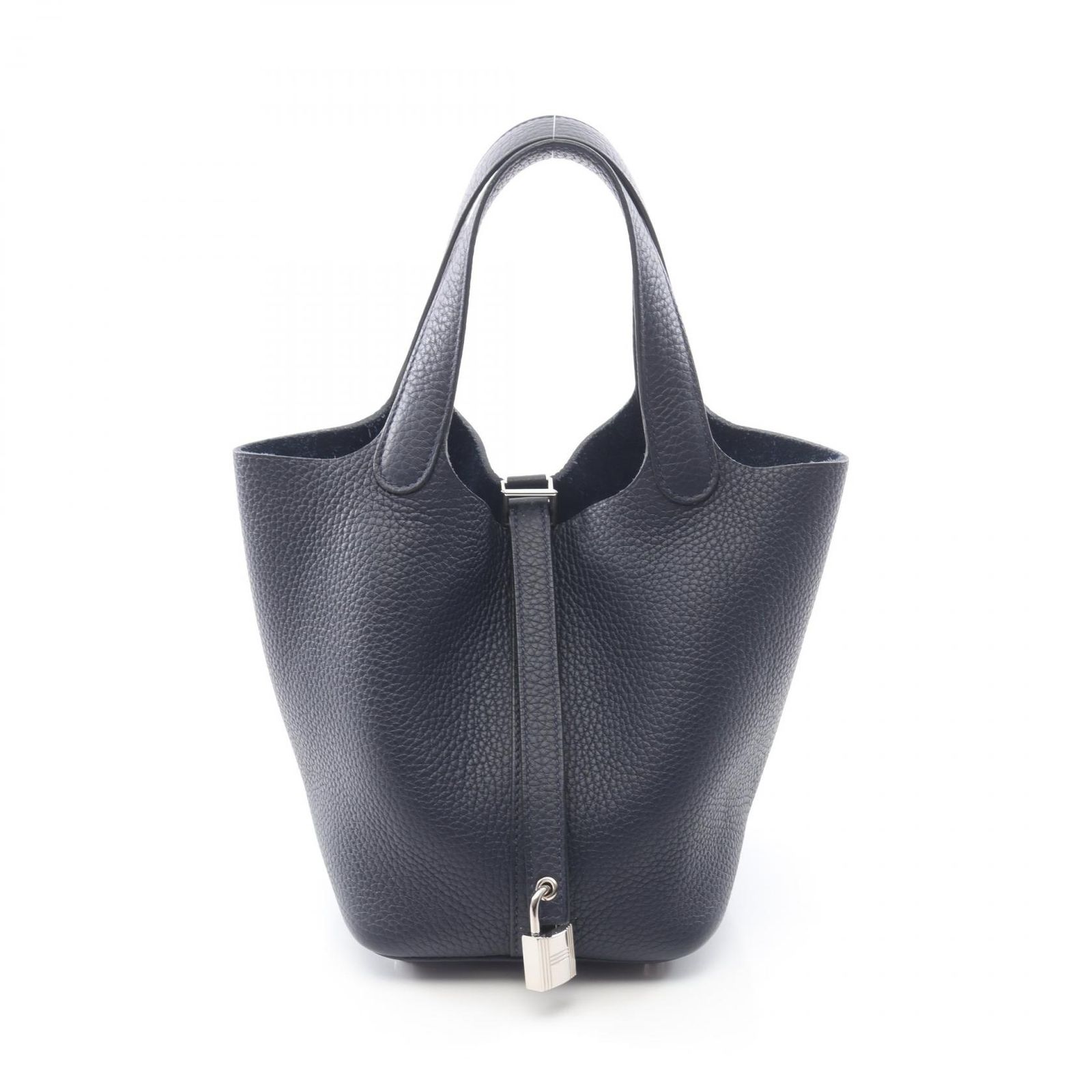 エルメス HERMES ハンドバッグ ピコタンロックPM ブルーニュイ レザー ピコタンロックPM ブルーニュイ レディース Used A