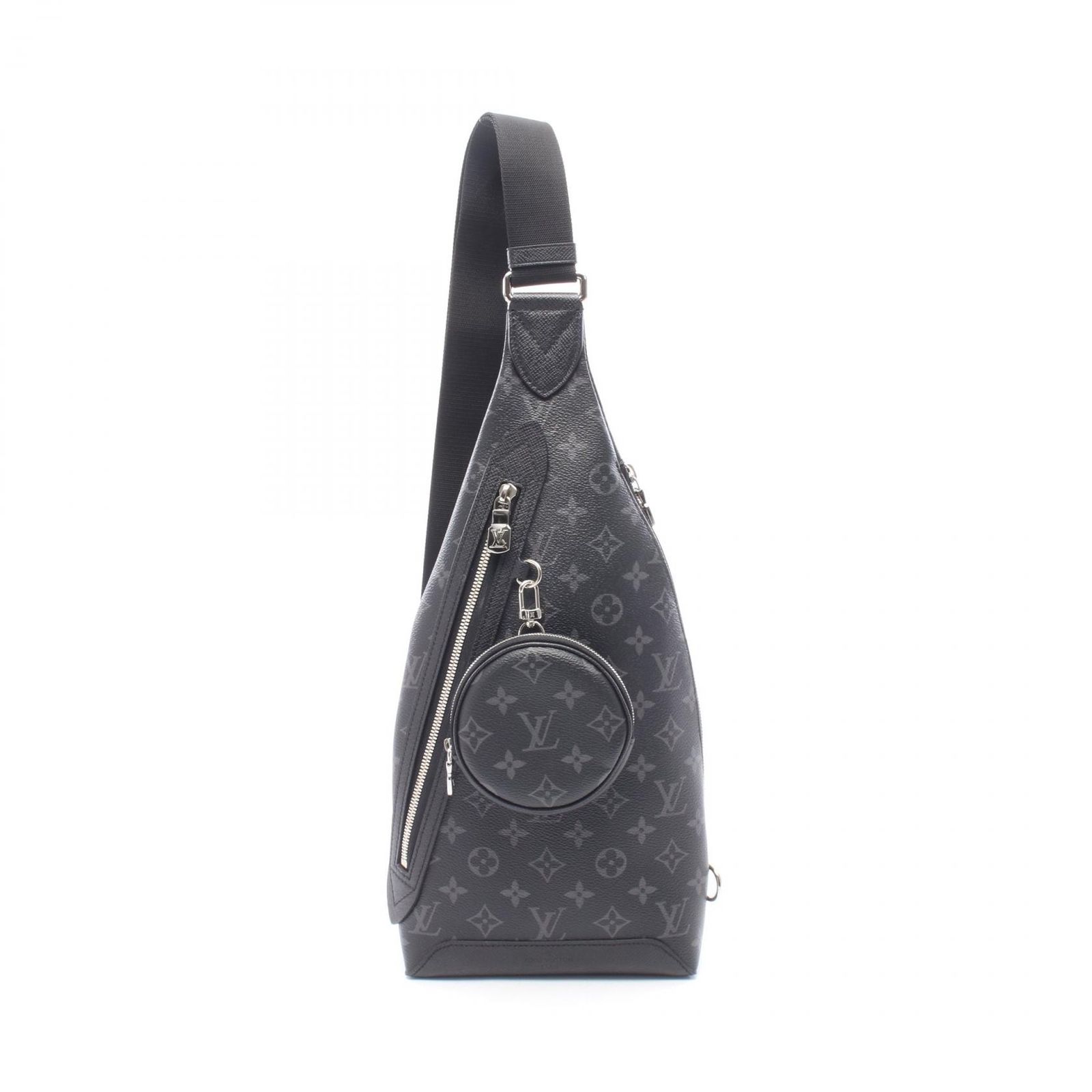 ルイ・ヴィトン LOUIS VUITTON ウエストバッグ ボディバッグ デュオ スリングバッグ M30936 ノワール PVCコーティングキャンバス レザー デュオ・スリングバッグ