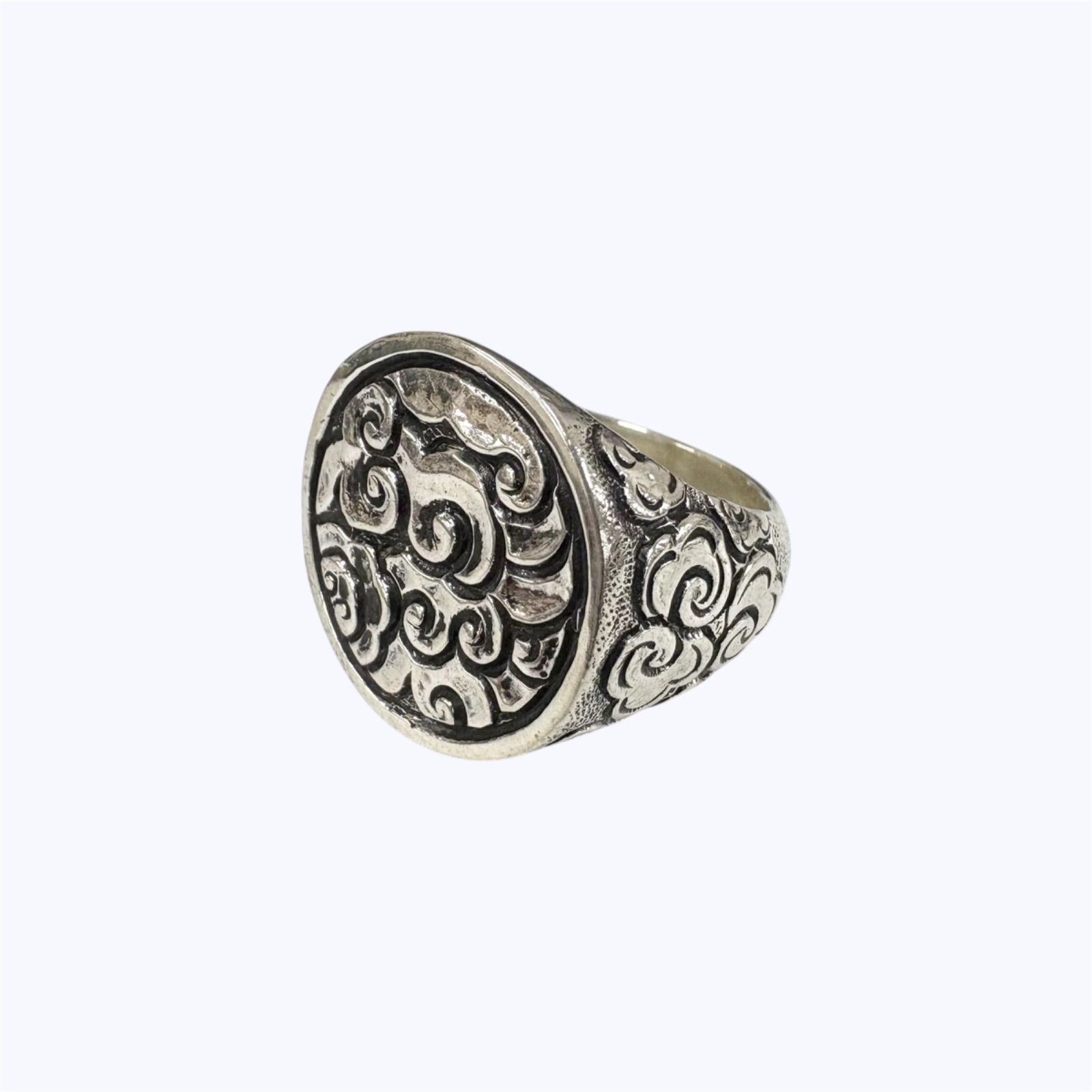 展示品】シルバー925リング ハンドメイド デザインリング20号 ③-ミニ 