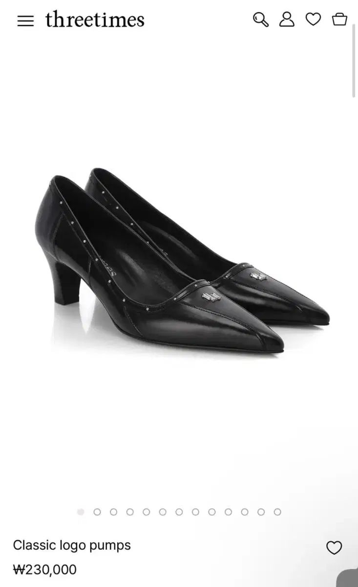 スリータイムズ 235 Classic ロゴ パンプス classic logo pumps