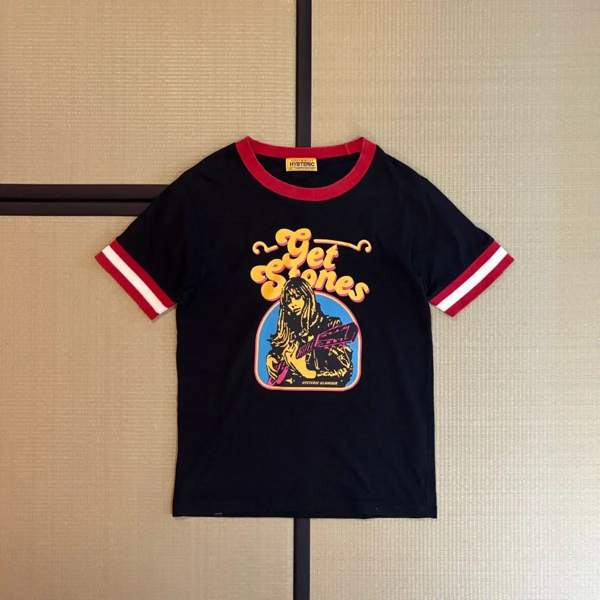 HYSTERIC GLAMOUR (ヒステリックグラマー) Get Stones リンガー Tシャツ