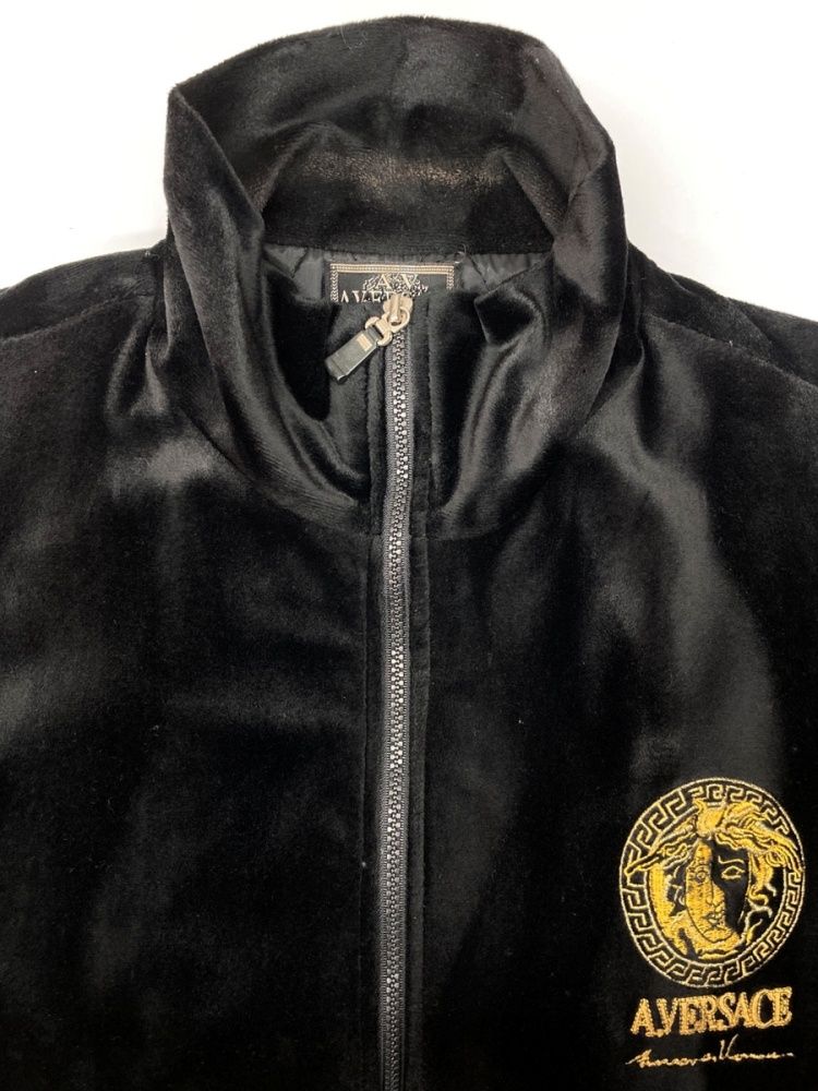 ヴェルサーチ VERSACE Velour Long Jacket ベロア ロング ジャケット