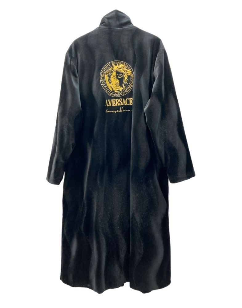 ヴェルサーチ VERSACE Velour Long Jacket ベロア ロング ジャケット