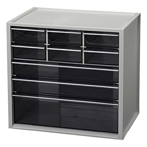 【3タイプ収納】アイリスオーヤマ キャビネット 小物入れ 簡易ロック構造 滑り止め用のゴム脚付き ライトグレー KC-350DRma afb186dc