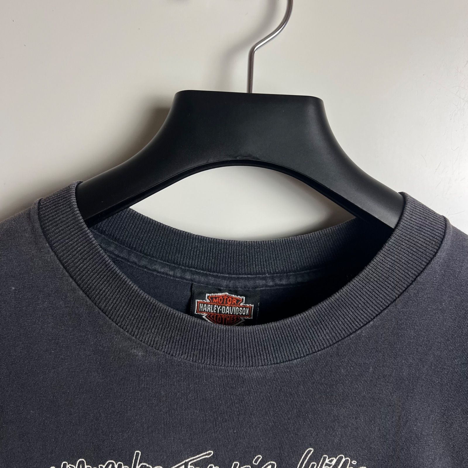 HARLEY DAVIDSON 90s USA vintage 90th memorial Tee M BLK ハーレー 
