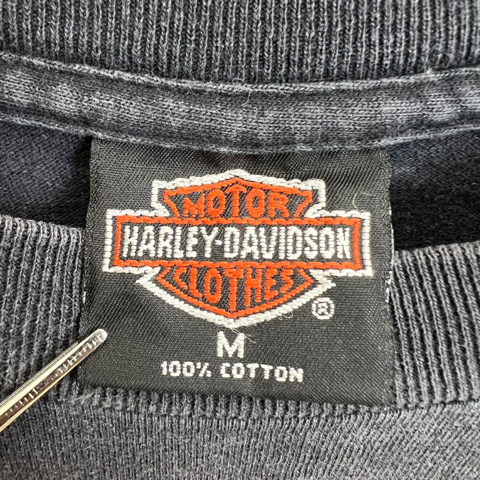 HARLEY DAVIDSON 90s USA vintage 90th memorial Tee M BLK ハーレー 