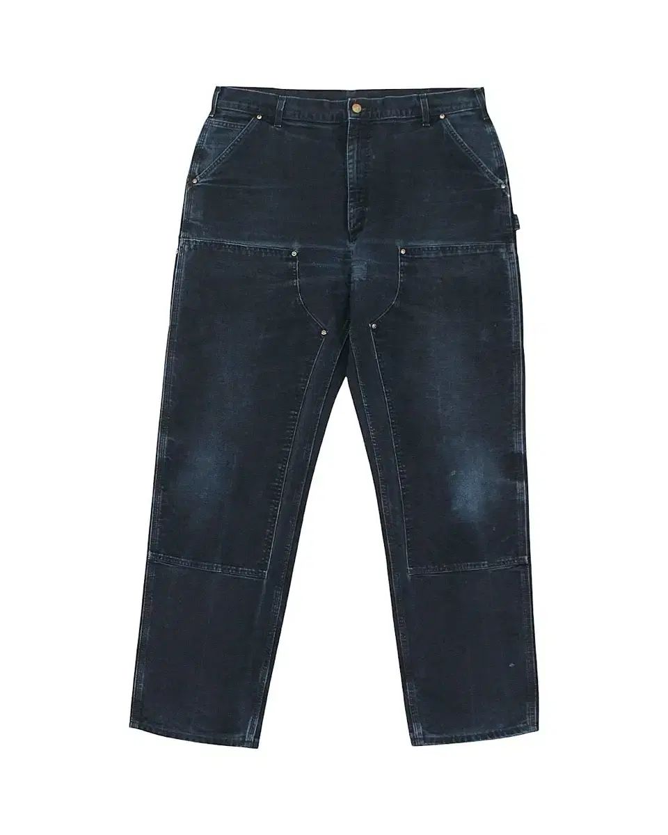 2014 USA Carhartt カーハート B01 BLK ブラック ダブルニー カーペンター パンツ アメリカ製