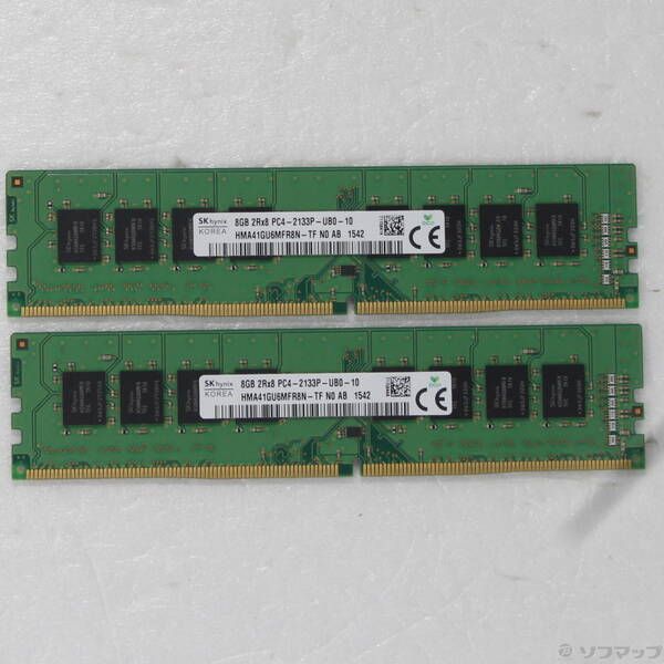 ソフマップ 〔中古品〕 288P DDR4 PC4-17000 DDR4-2133 16GB 8GB×2枚組【262】