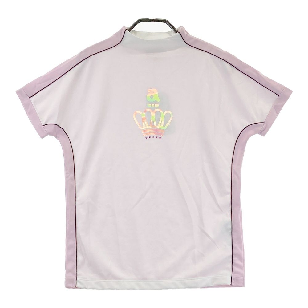 サイズ：38 ARCHIVIO アルチビオ ハイネック 半袖Tシャツ ホワイト系 [240101672507] ゴルフウェア レディース ストスト