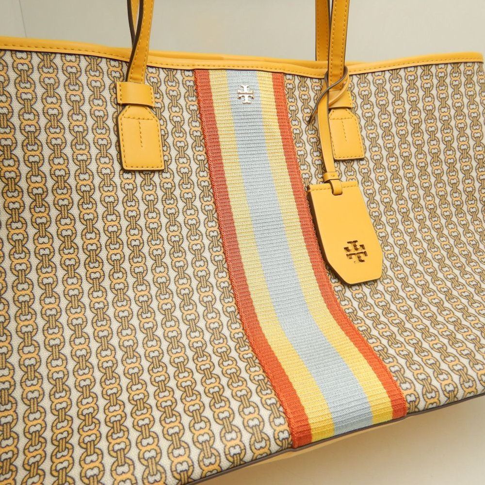 Tory Burch トリーバーチ ジェミニリンク トートバッグ コーティング 