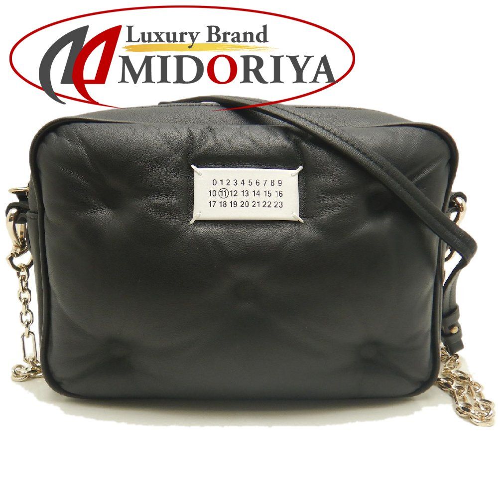Maison Margiela メゾンマルジェラ グラムスラム チェーンショルダー S56WG0106 ショルダーバッグ ナッパレザー ブラック レディース /253875【中古】