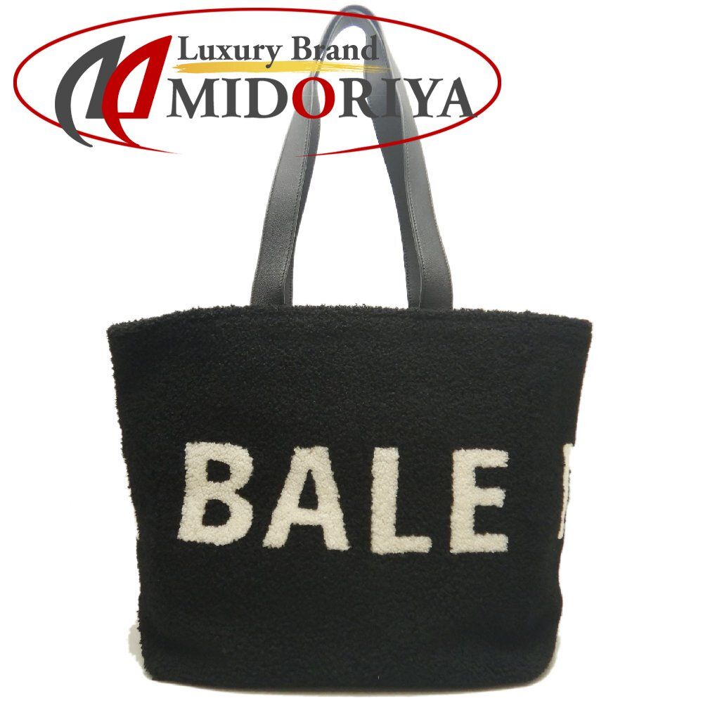 BALENCIAGA バレンシアガ シアリングトート 529127 トートバッグ ムートンxレザー ブラック レディース /253876【中古】 41,795円