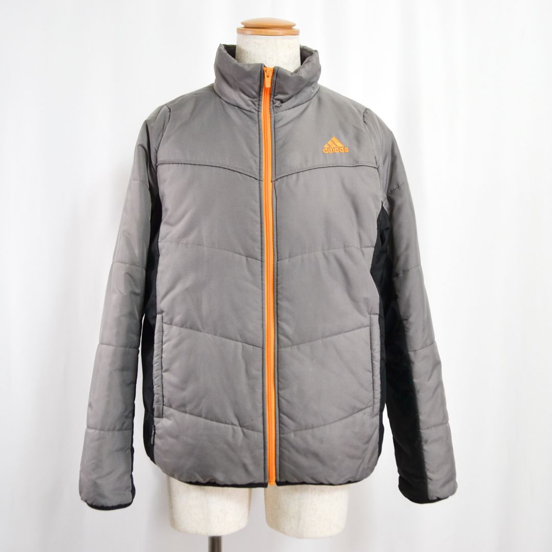 adidasアディダス 中綿入りウォーマージャケット O(XL) グレー