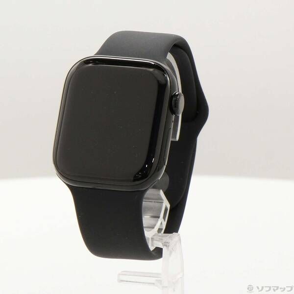 ソフマップ 〔中古品〕 Apple Watch Series 11 GPS 42mm ジェットブラックアルミニウムケース ブラックスポーツバンド【344】