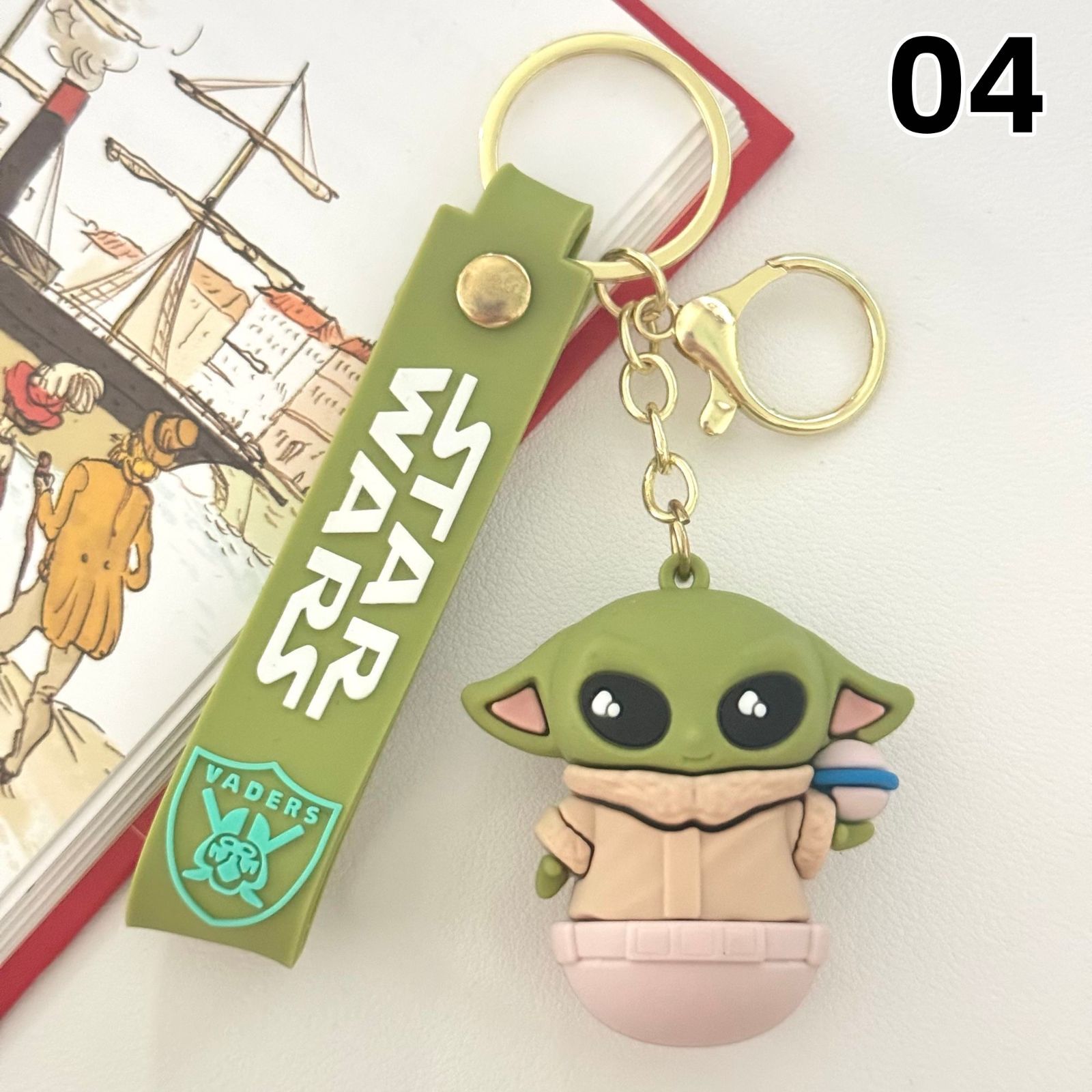 スター・ウォーズ ベビーヨーダ キーホルダー ゴム製 マンダロリアン