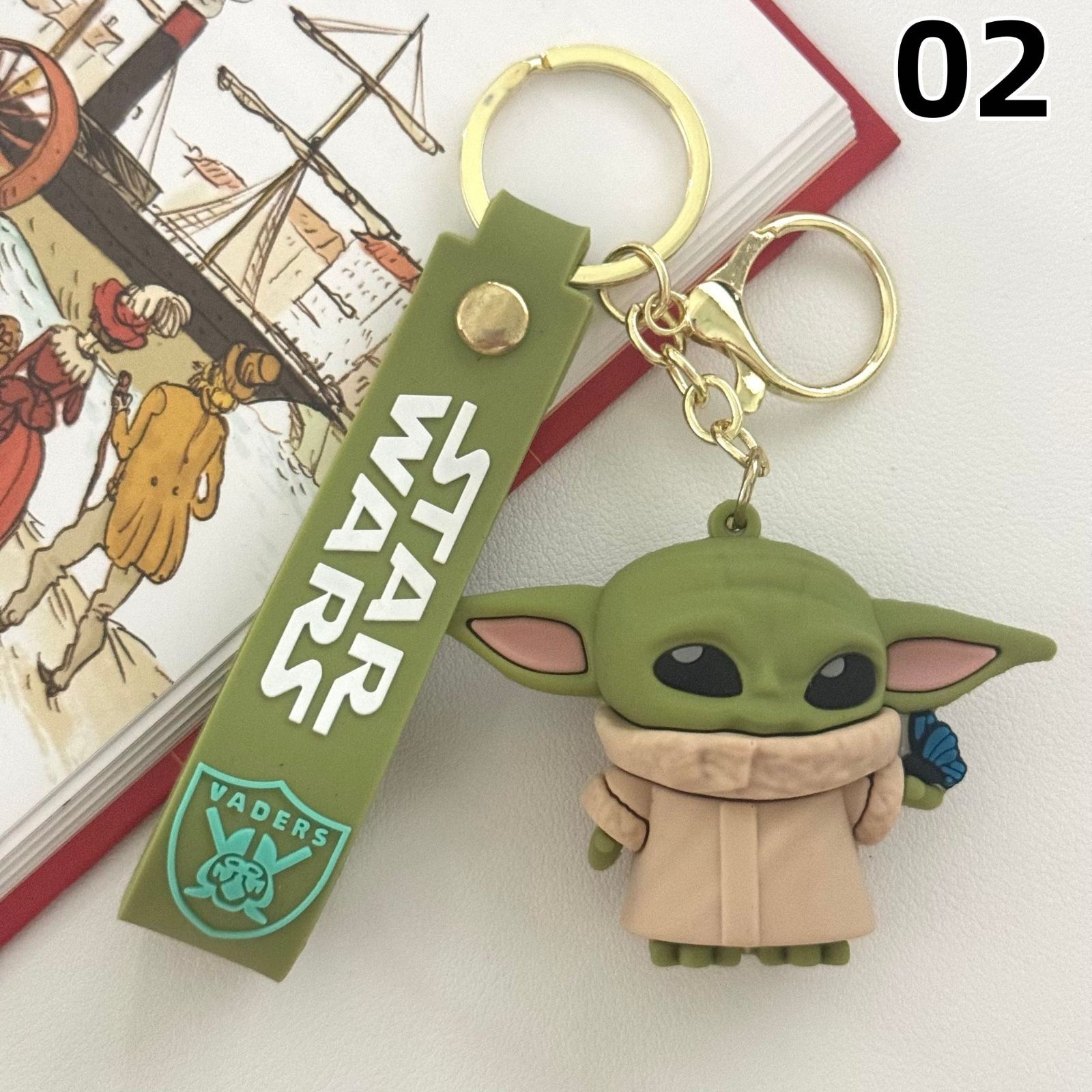 スター・ウォーズ ベビーヨーダ キーホルダー ゴム製 マンダロリアン