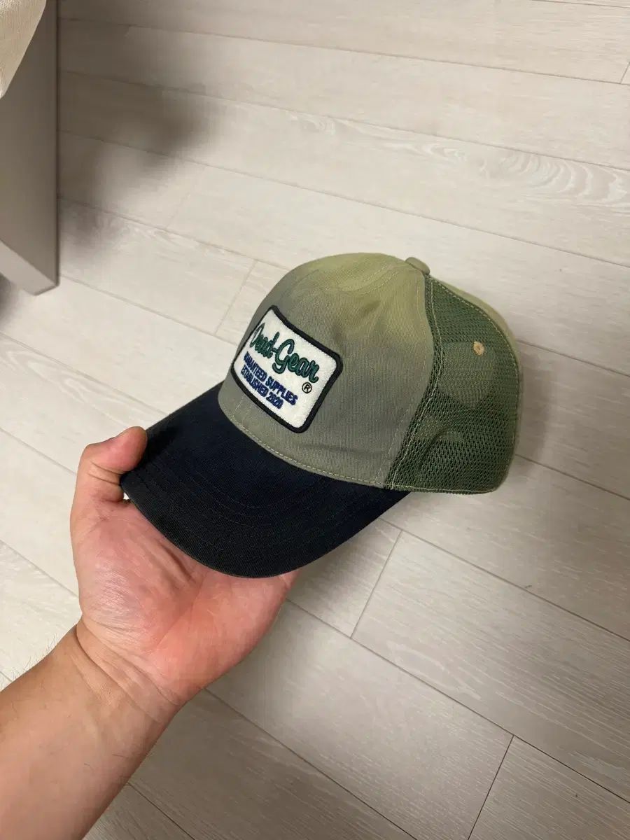 カーキス メッシュキャップ オリーブ ブラック