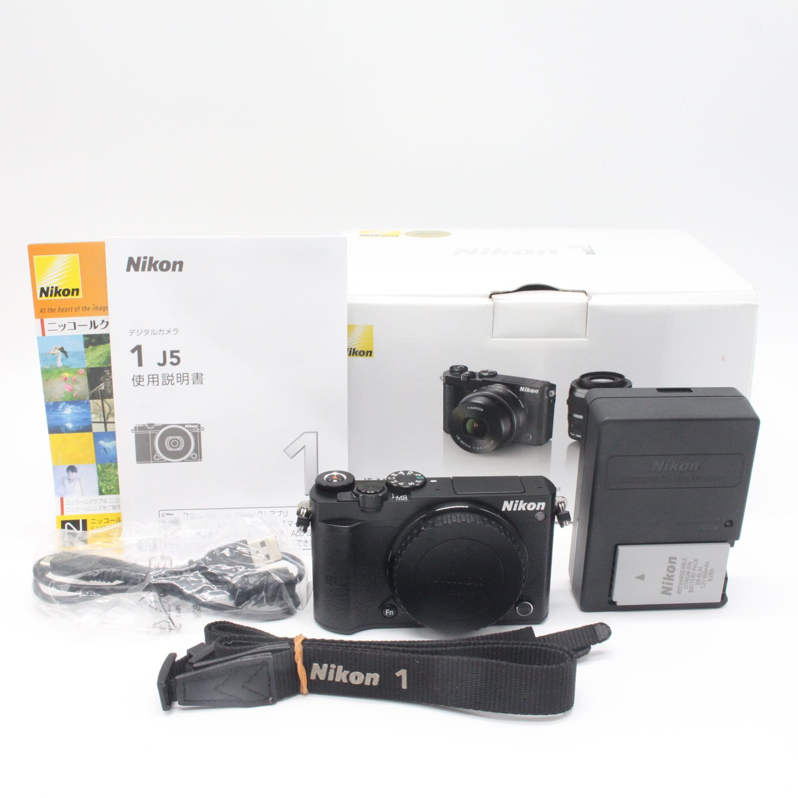 2165ショット！嬉しい本箱・説明書付き！■極上品■ Nikon Nikon1 J5 ボディ ブラック