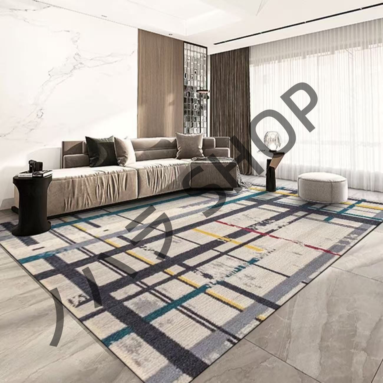 200*300cm/カーペット 滑り止め付き ラグマット ベッドルーム リビングルーム 寝室の部屋 /多機能使用 マット カーペット #A168