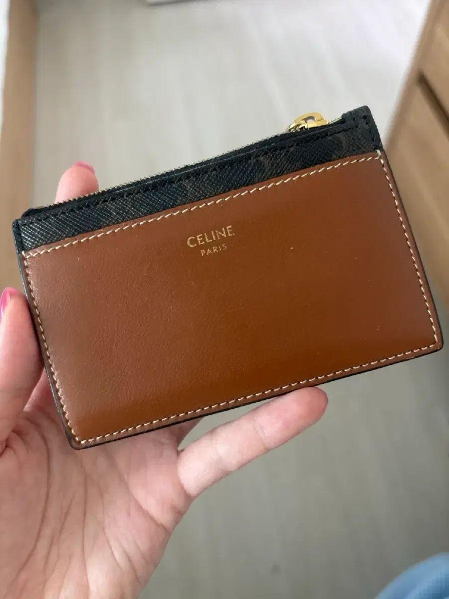 Celine トリオンフ カードウォレット ブラウン