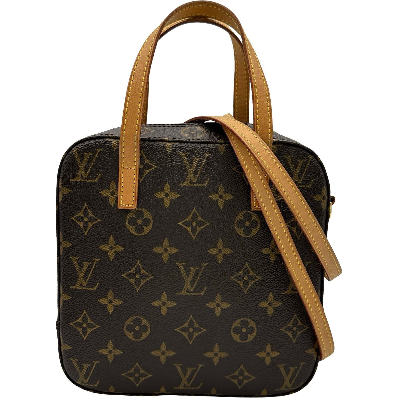 ルイ・ヴィトン LOUIS VUITTON スポンティーニ M47500 ブラウン モノグラムキャンバス レディース ショルダーバッグ