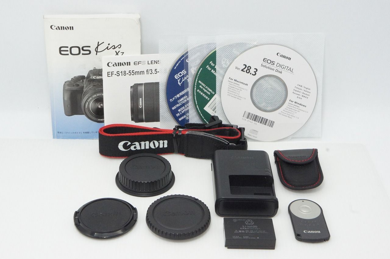 良品 Canon キヤノン EOS Kiss X7 ボディ + EF-S 18-55 IS STM レンズキット デジタル一眼レフカメラ 260514n 良品 Canon キヤノン EOS Kiss X7 ボディ + EF-S 18-55 IS STM レンズキット デジタル一眼レフカメラ 260514n