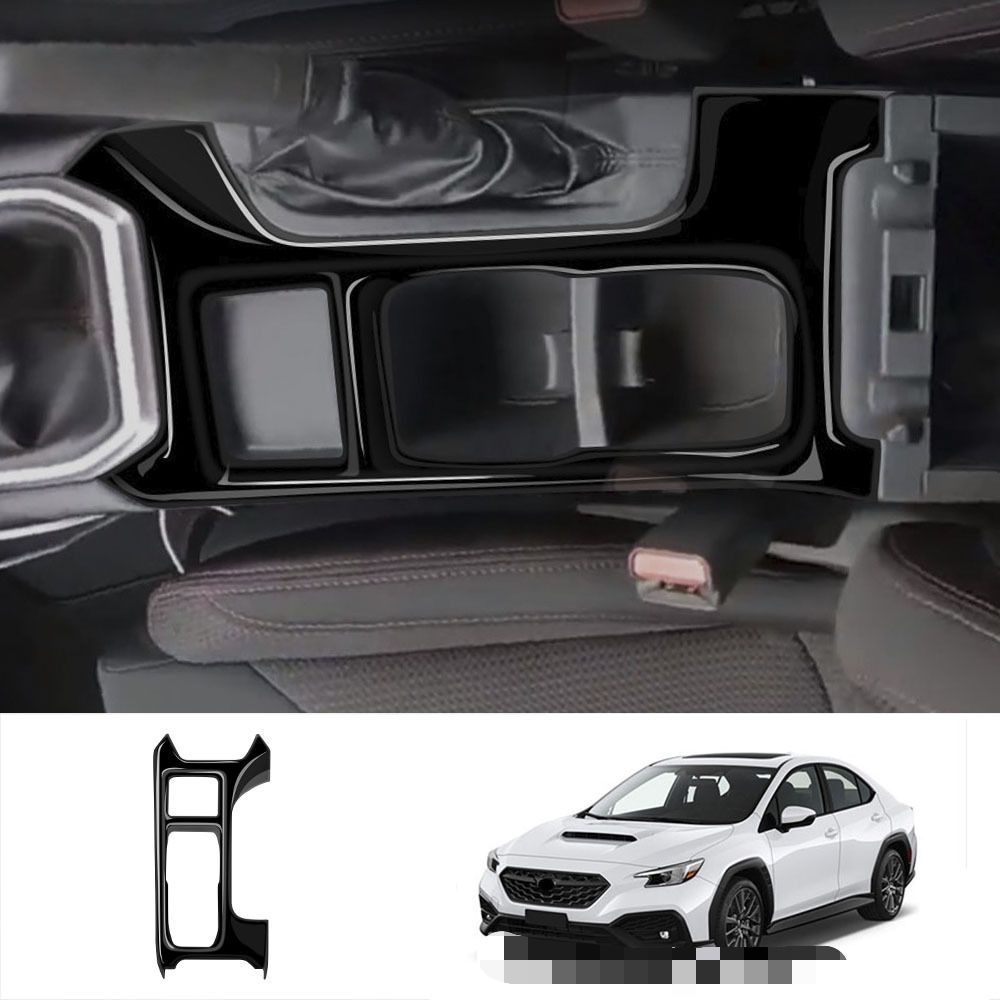 スバル WRX / RX S4 2021年モデル対応 シフトパネル 1点セット ABS製 カーボン調 艶ありブラック選択可 貼り付け式 インテリアパネル センターコンソール装飾 傷防止 耐摩耗 内装アクセサリー 車内の印象を引き締める 簡単取付 フィット感重視