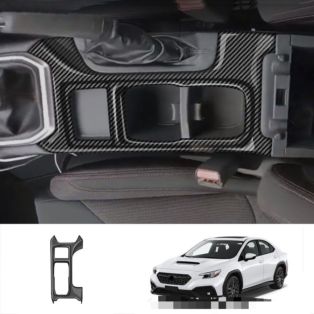 スバル WRX / RX S4 2021年モデル対応 シフトパネル 1点セット ABS製 カーボン調 艶ありブラック選択可 貼り付け式 インテリアパネル センターコンソール装飾 傷防止 耐摩耗 内装アクセサリー 車内の印象を引き締める 簡単取付 フィット感重視
