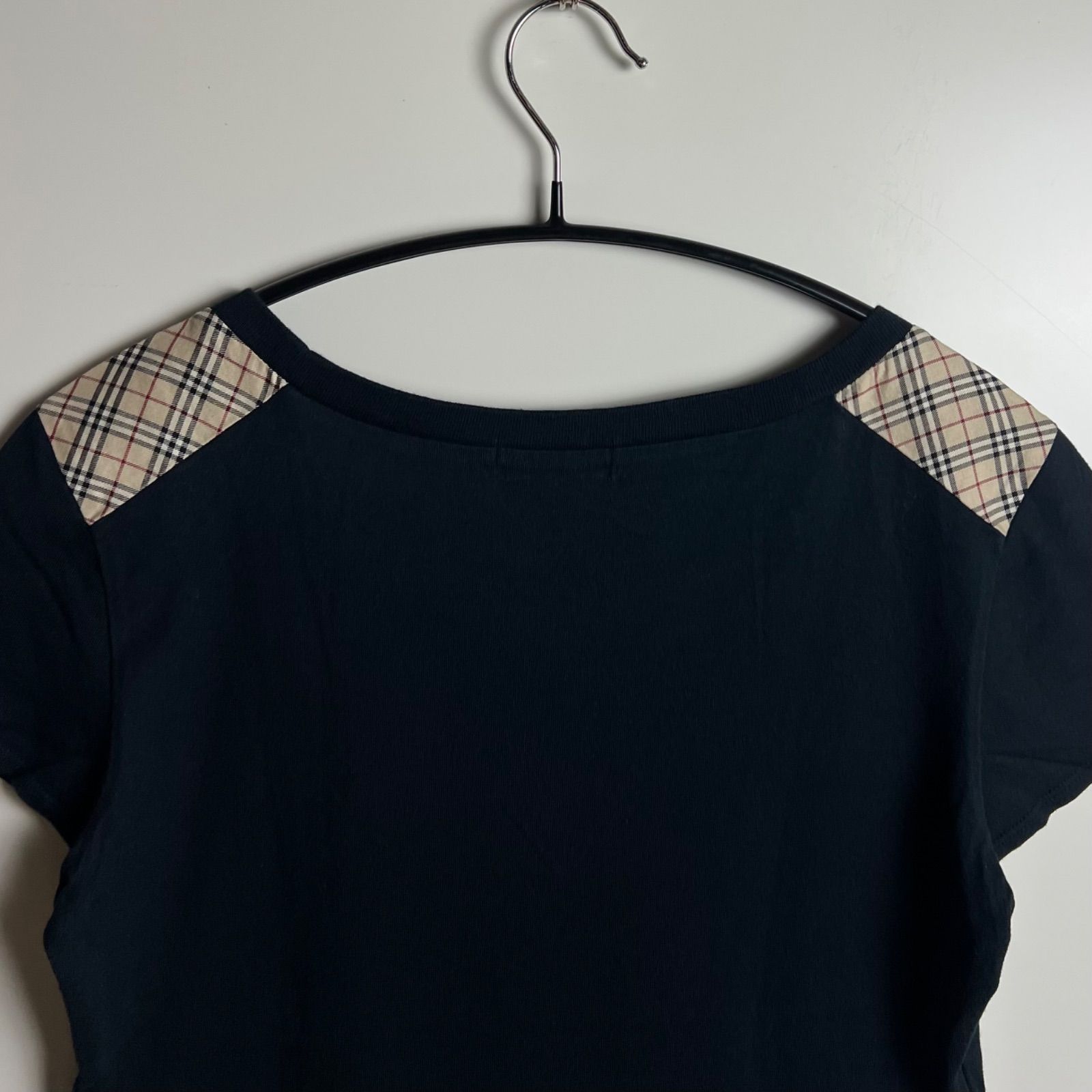 BURBERRY BLUE LABEL 00s y2k archive shoulder NOVA Tee 38 M