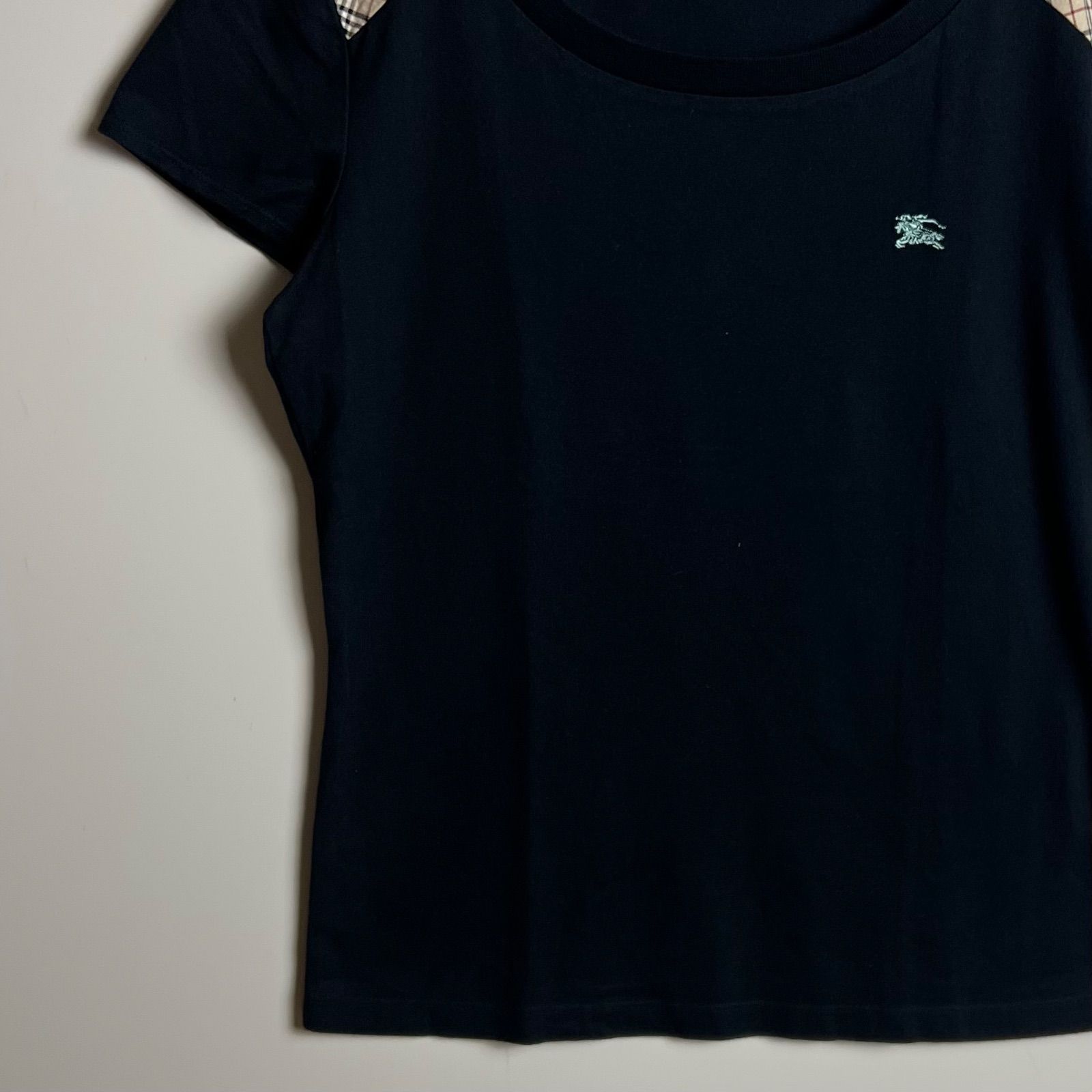 BURBERRY BLUE LABEL 00s y2k archive shoulder NOVA Tee 38 M