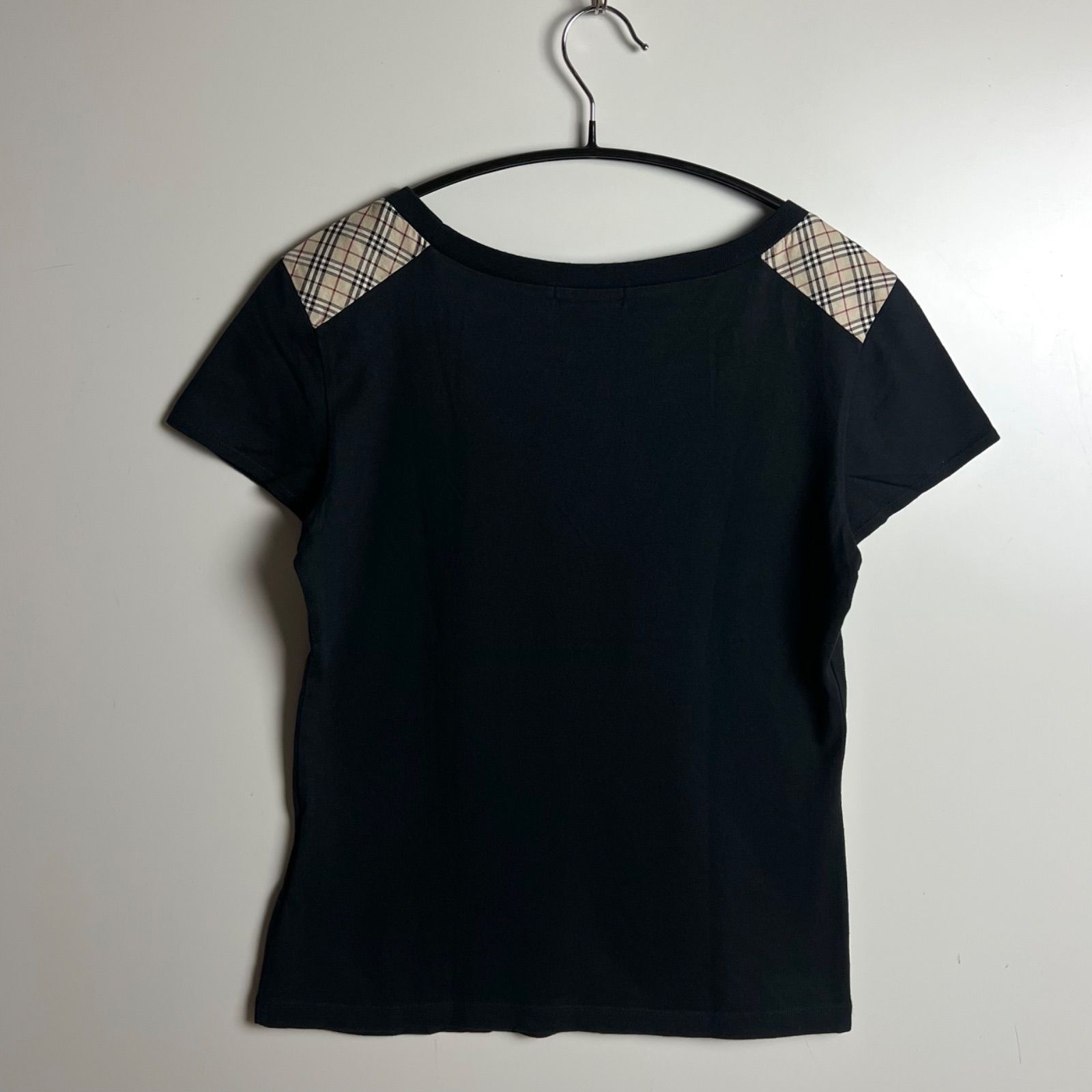 BURBERRY BLUE LABEL 00s y2k archive shoulder NOVA Tee 38 M