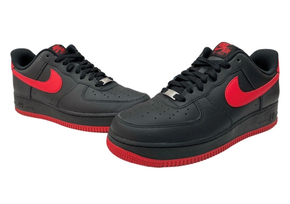 ナイキ NIKE 24年製 AIR FORCE 1 LOW BRED エア フォース ロー ブレッド AF1 シューズ 赤 黒 FJ4146-002 メンズ靴 スニーカー ブラック 28cm 104S-1287