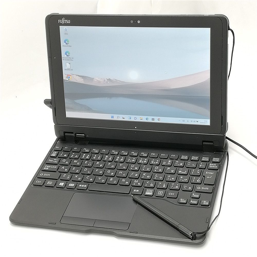 サマーセール 大赤字覚悟 9台限定 タッチペン付 Wi-Fi有 タブレット 中古良品 富士通 Q508/SE Atom 無線LAN カメラ Windows11 Office済 即使用可