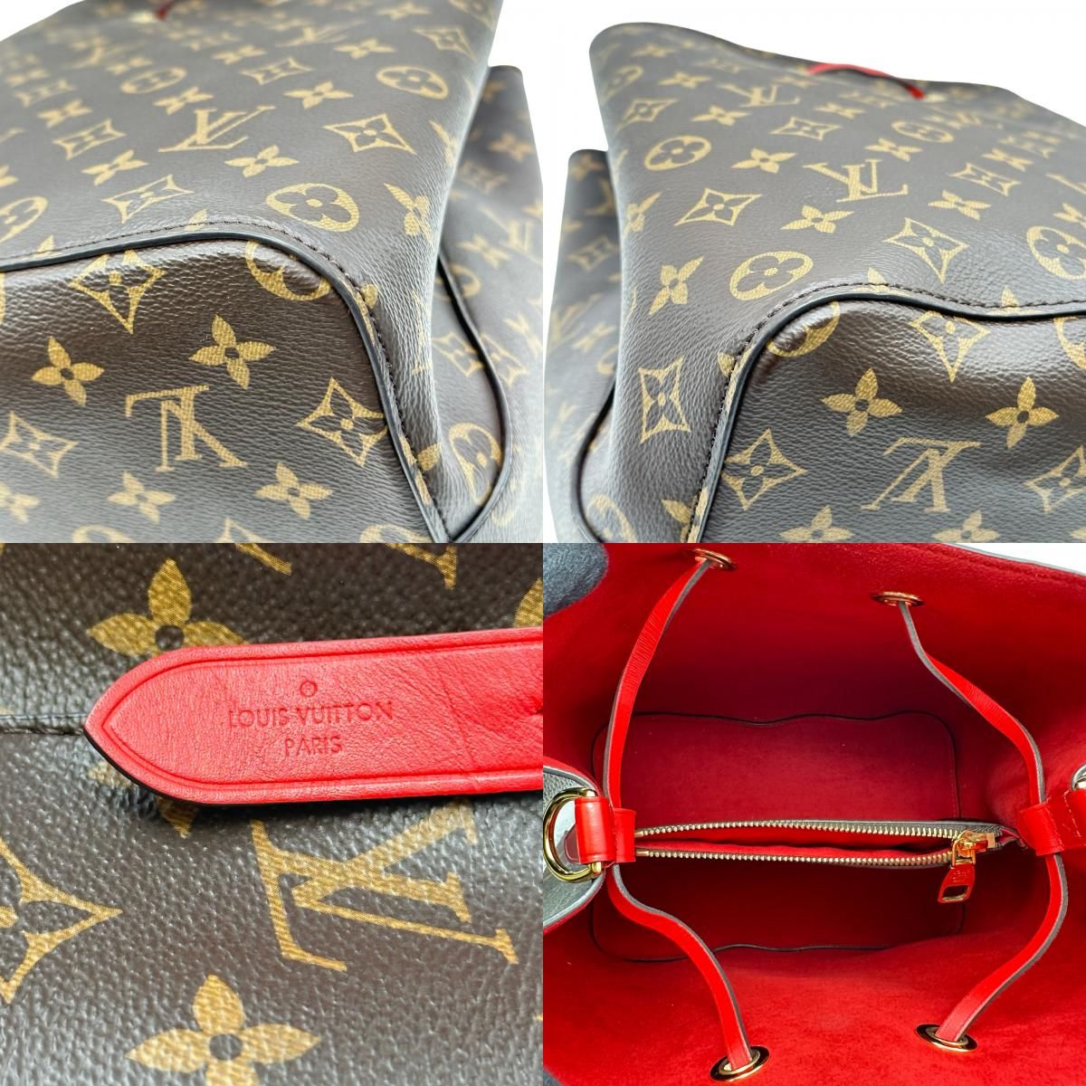 ルイ・ヴィトン LOUIS VUITTON ネオノエ M44021 ブラウン/コクリコ