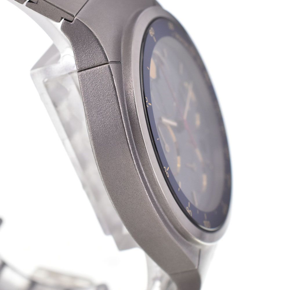値下 ポルシェデザイン Porsche Design 11027 by IWC チタン クロノグラフ デイト クォーツ メンズ 美品 J#142060