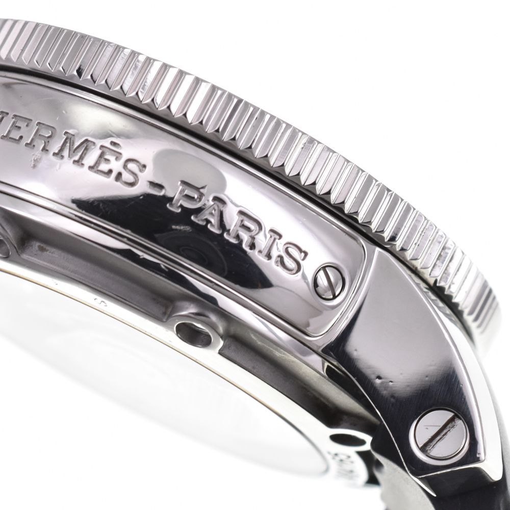値下 エルメス HERMES CP2.910 クリッパー ダイバー クロノグラフ デイト 自動巻き メンズ 良品 J#144996