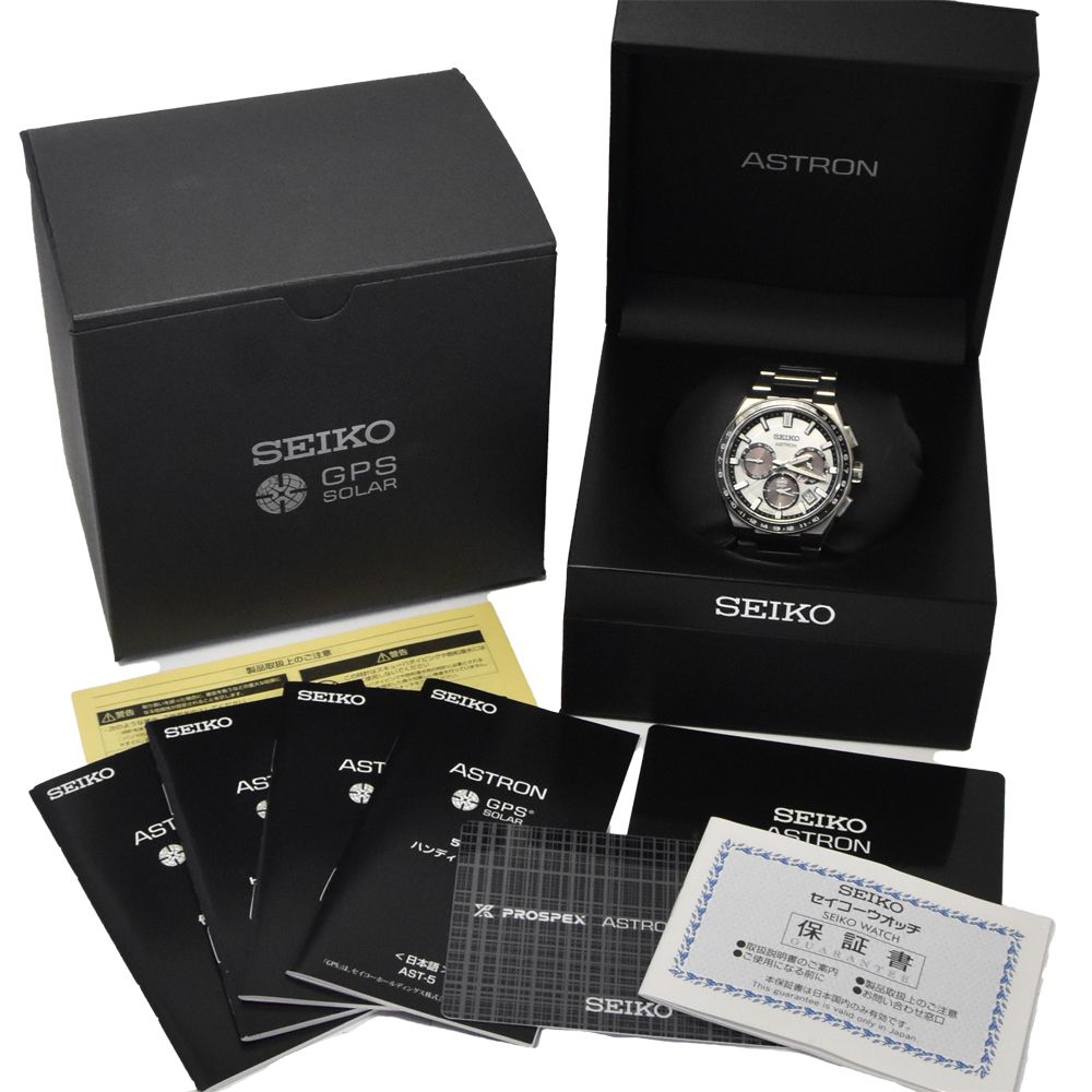 値下 セイコー SEIKO 5X53-0BR0/SBXC107 アストロン ネクスタ― ソーラー GPS衛星電波 メンズ 良品 箱・保証書付き J#145208