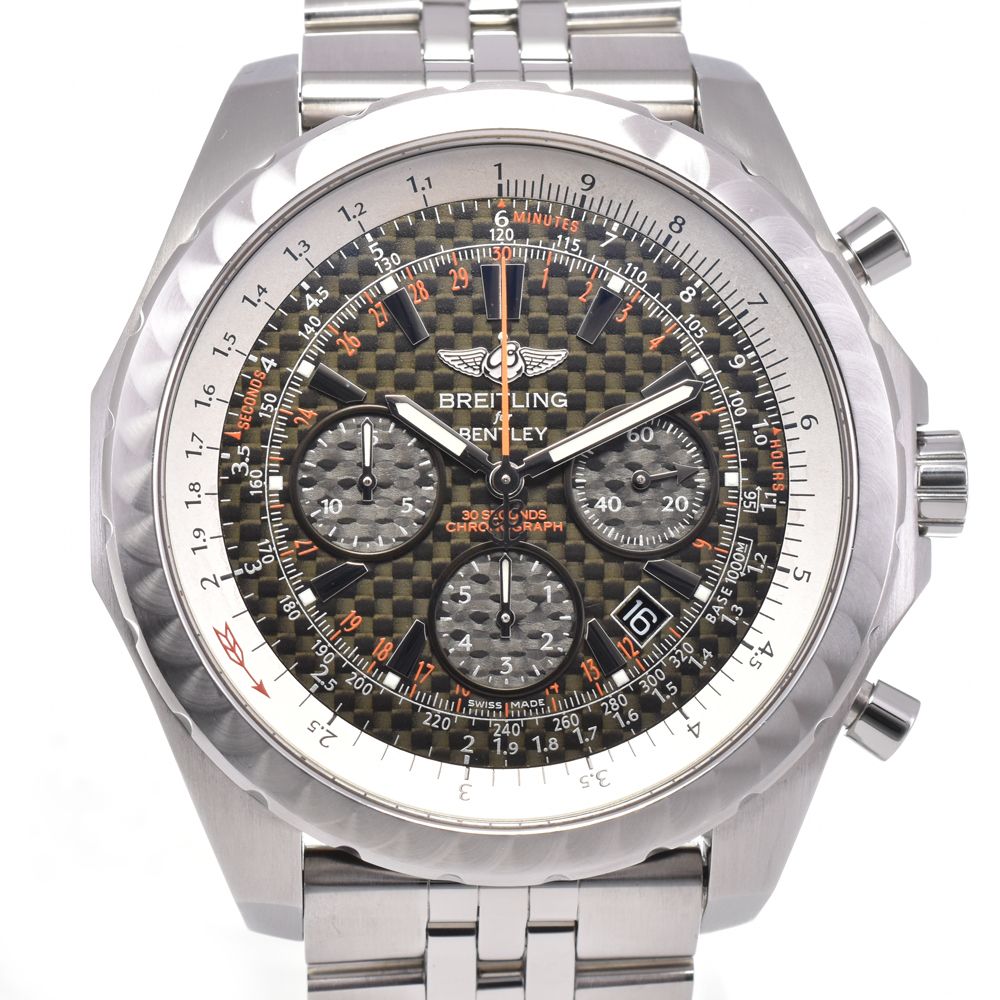 値下 ブライトリング BREITLING A25365 ベントレー モーターズ Tスピード 自動巻き メンズ 美品 箱・保証書付き J#145013