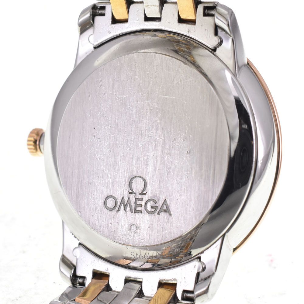 値下 オメガ OMEGA 424.20.37.20.02.002 デビル プレステージ デイト 自動巻き メンズ 良品 J#145115