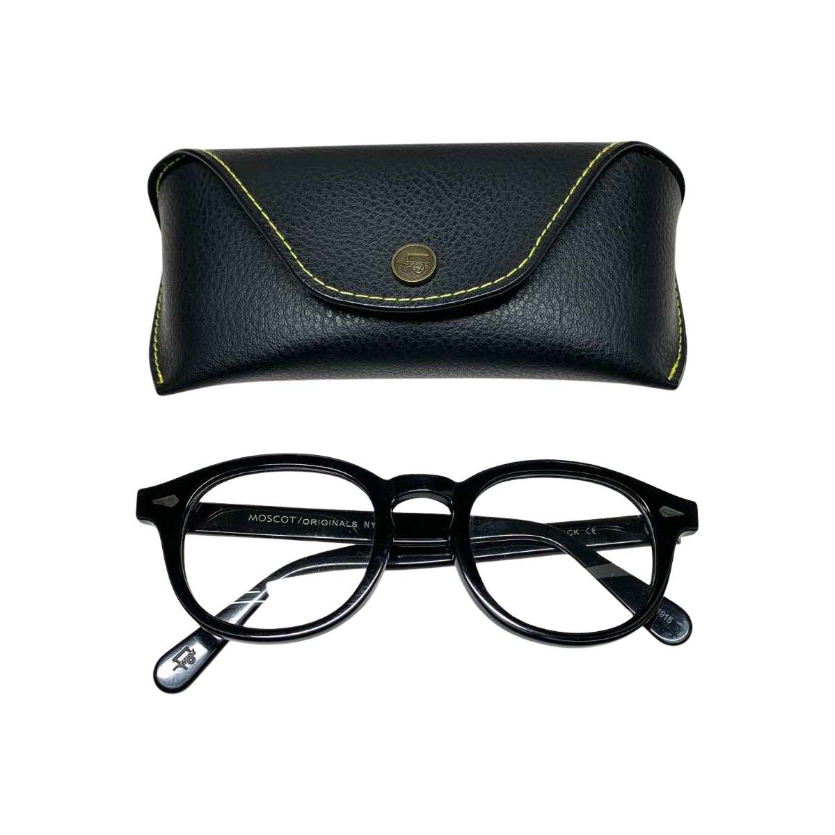 MOSCOT アイウェア 眼鏡 LEMTOSH ケース付 49 24-145 ブラック