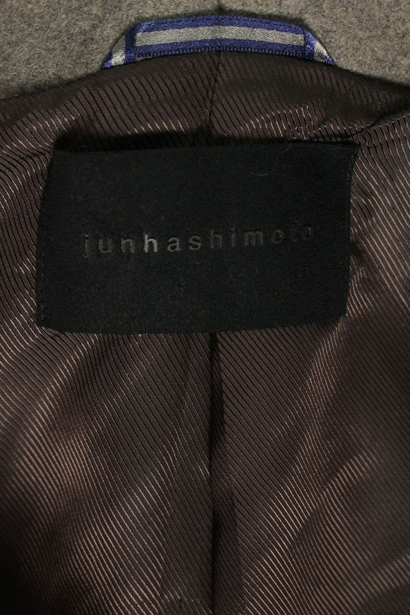 ジュンハシモト 20AW WRAP COAT CASHMERE MELTON 1012020013 カシミヤ混メルトンラップコート メンズ 4 ジュンハシモト 20AW WRAP COAT CASHMERE MELTON 1012020013 カシミヤ混メルトンラップコート メンズ 4