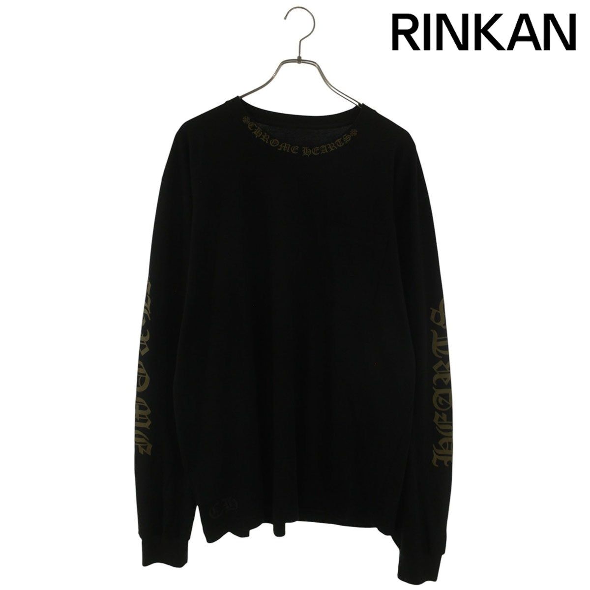 クロムハーツ CH L/S 1 ネックロゴプリント長袖カットソー メンズ XL