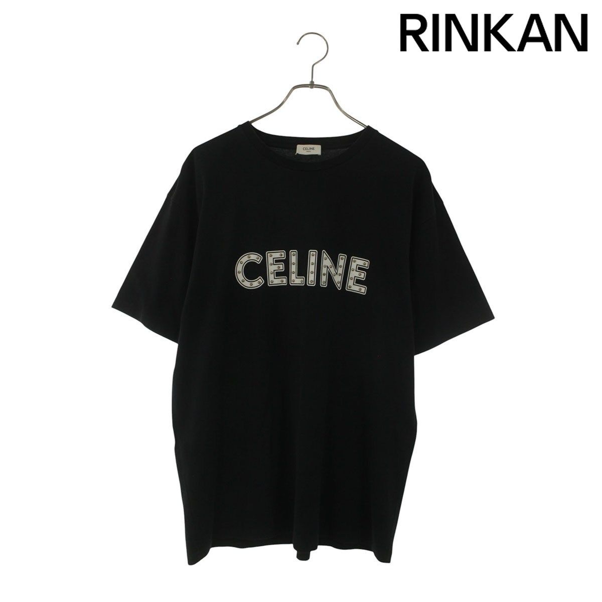 セリーヌ 2X687501F スタッズロゴルーズフィットTシャツ メンズ M