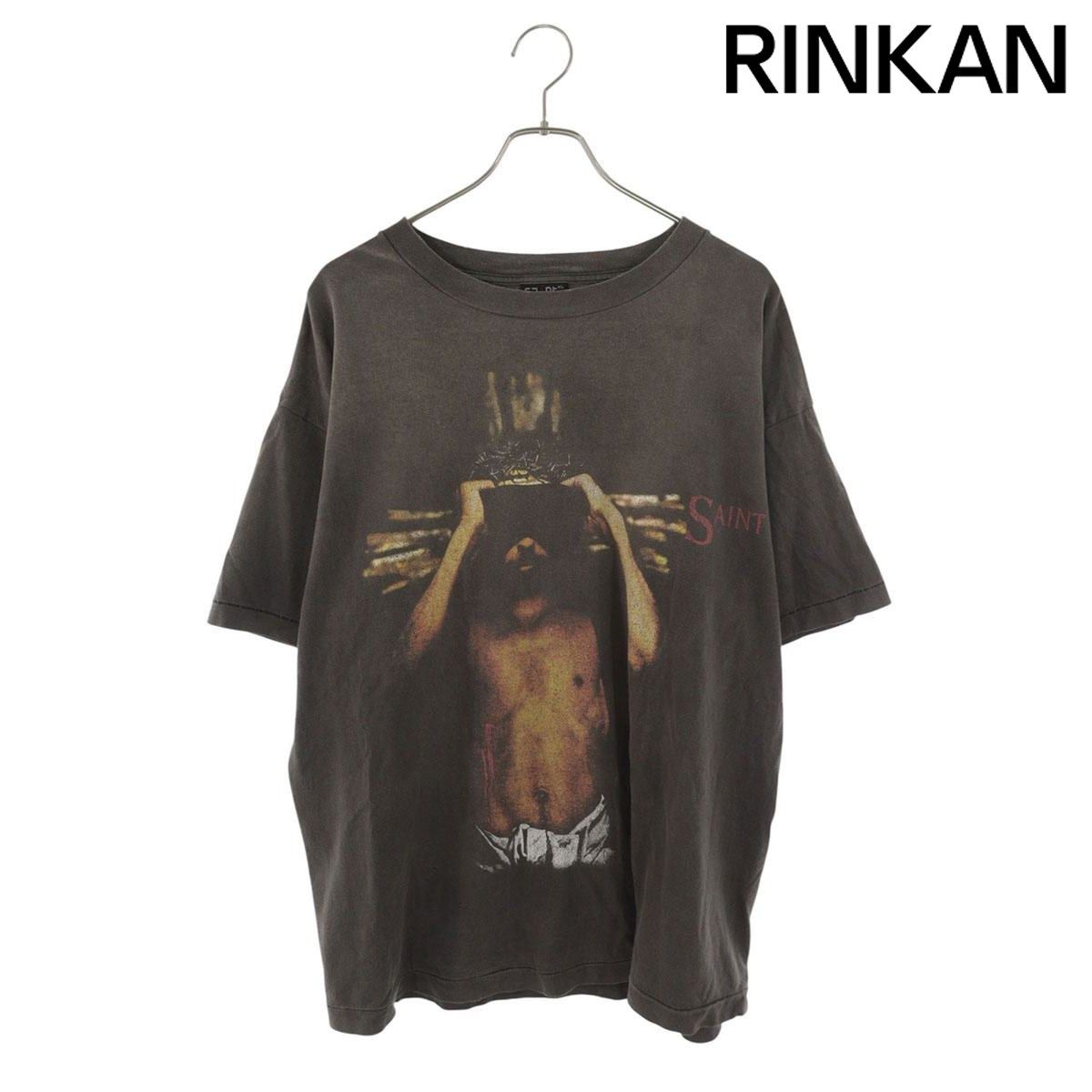 セントマイケル SM-S23-0000-009 WE LIVE IN HELL プリントTシャツ メンズ XL