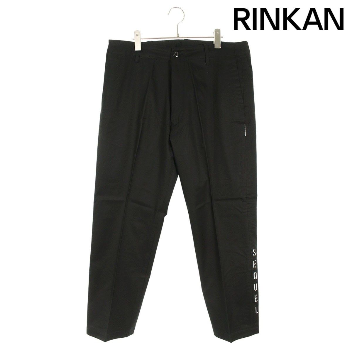 シークエル 25SS SQ-25SS-PT-11 ロゴプリントロングパンツ メンズ XL